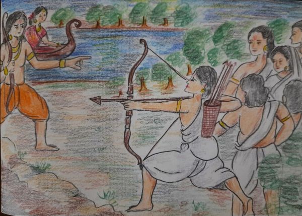 Chitrarath Gandhrav Ki Parajay  ( चित्ररथ गंधर्व की पराजय  )