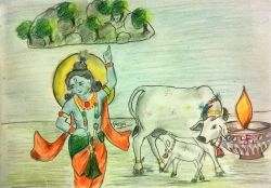 Govardhan pooja (गोवर्धन पूजा)