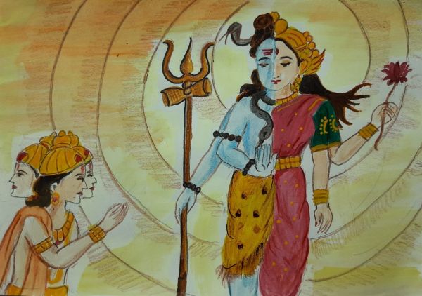 Ardhnarishver Roop Ki Katha ( अर्धनारीश्वर रूप की कथा )